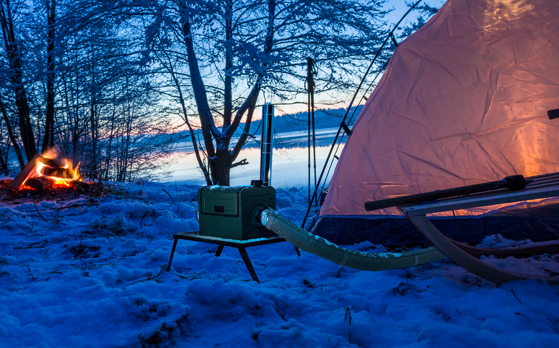 houswin self powered portable diesel heater