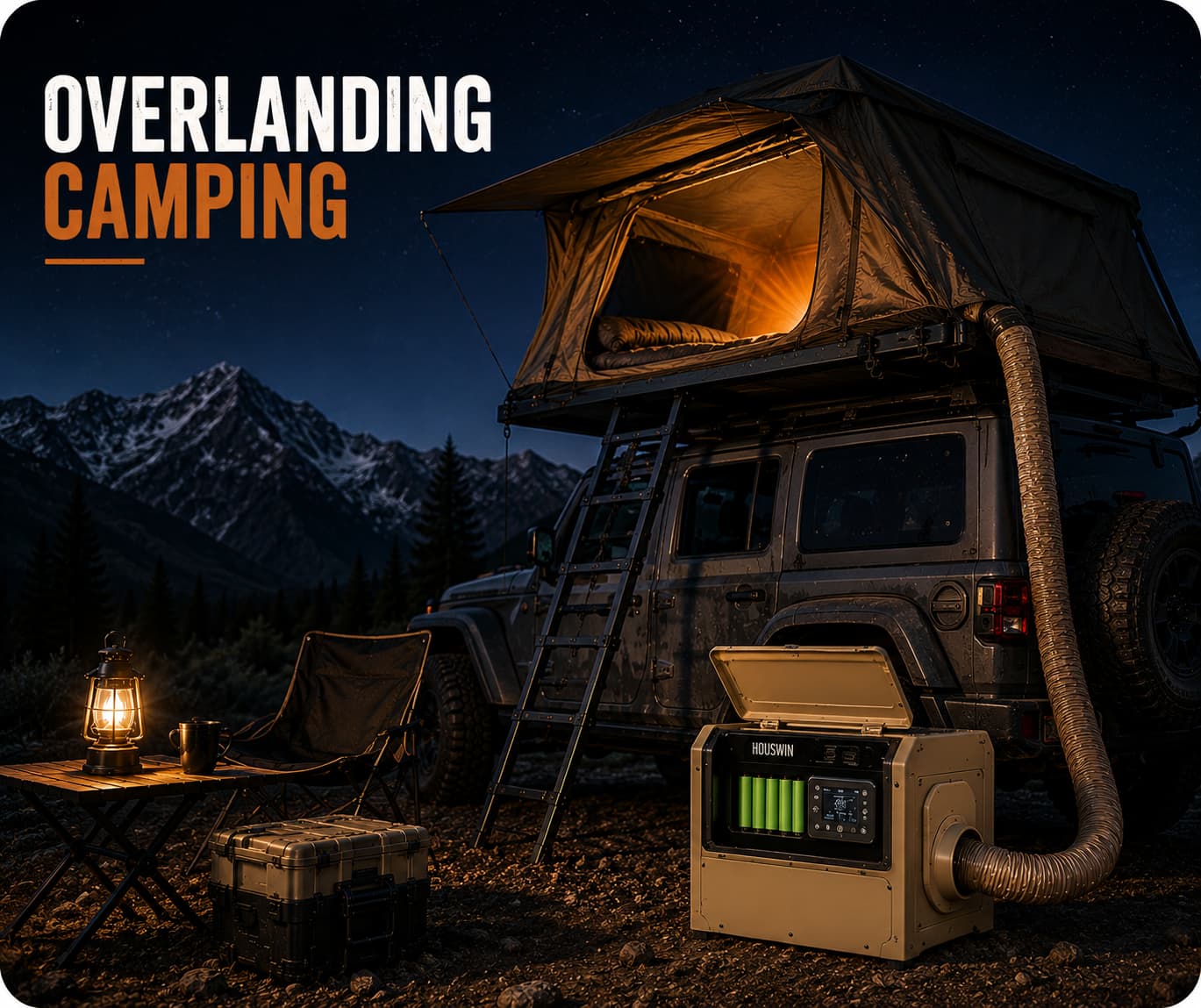 Houswin self-powered portable diesel heater