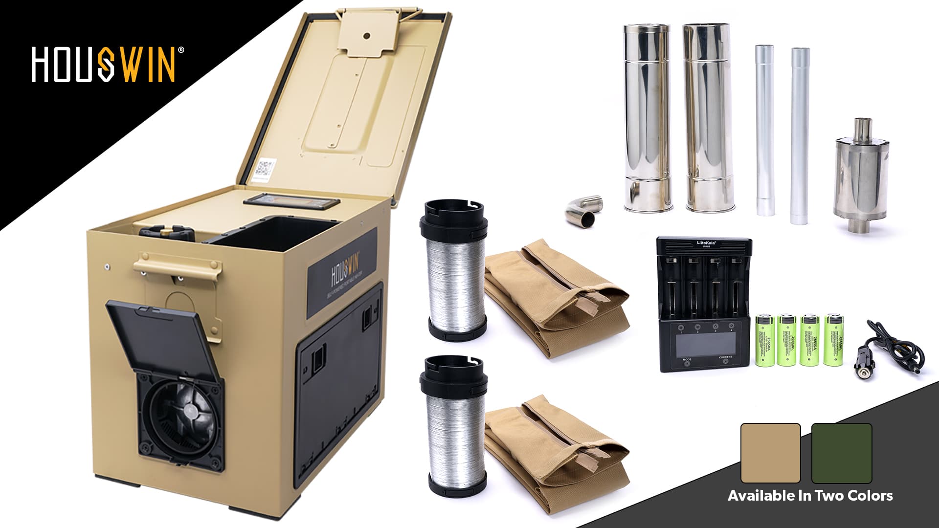 Houswin Ammo Can model self powered portable diesel heater