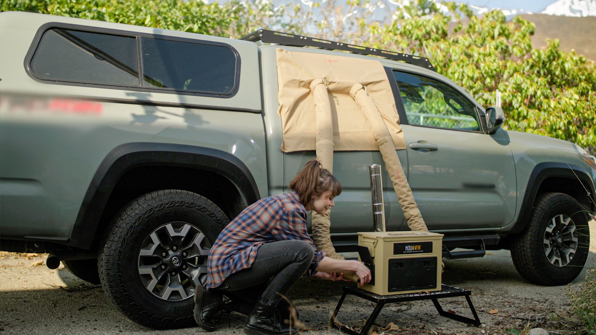 houswin self powered portable diesel heater