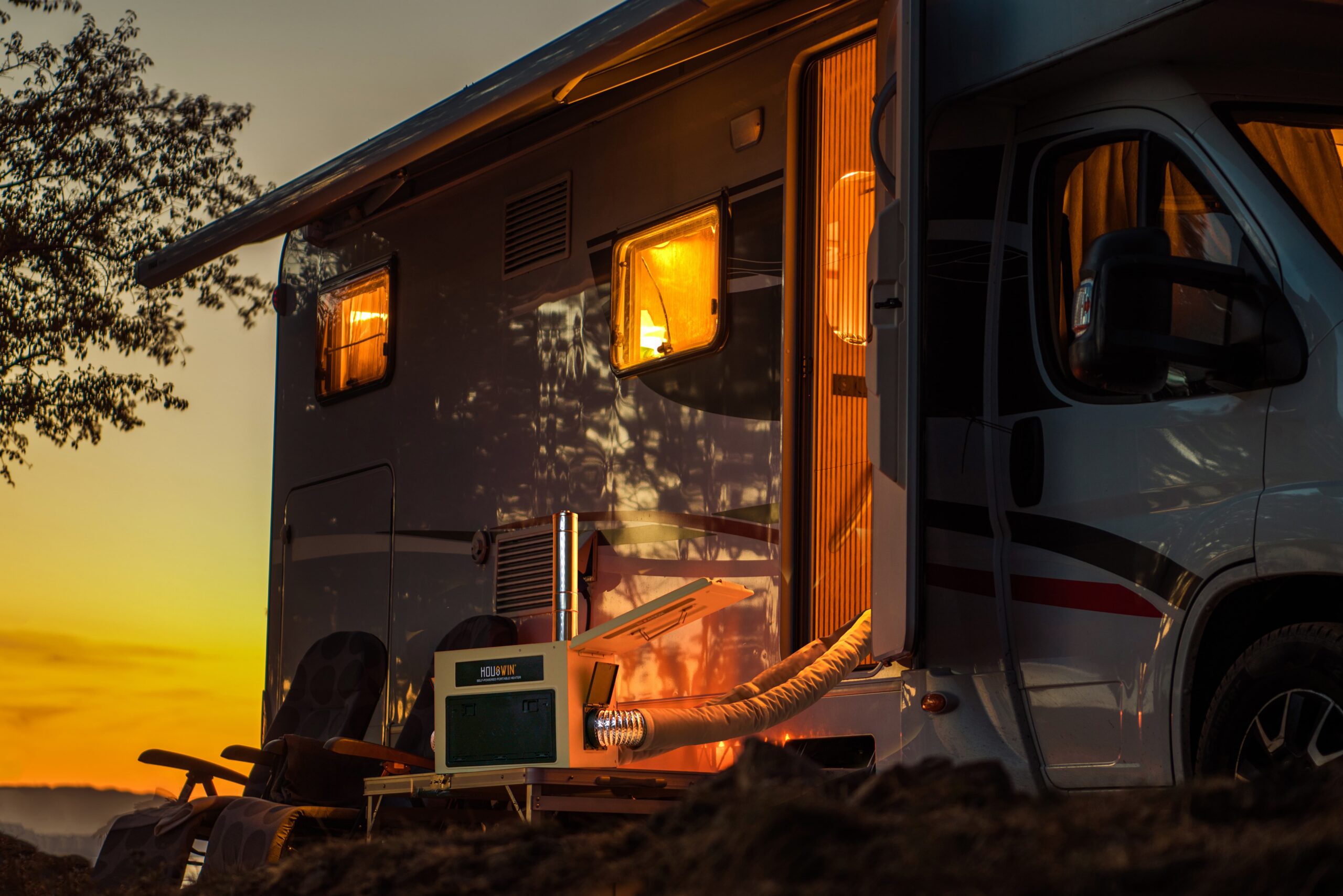 houswin self powered portable diesel heater